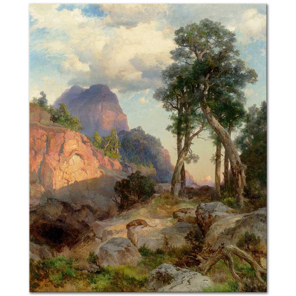 Thomas Moran Lion Dağı, Grand Canyon Kanvas Tablo