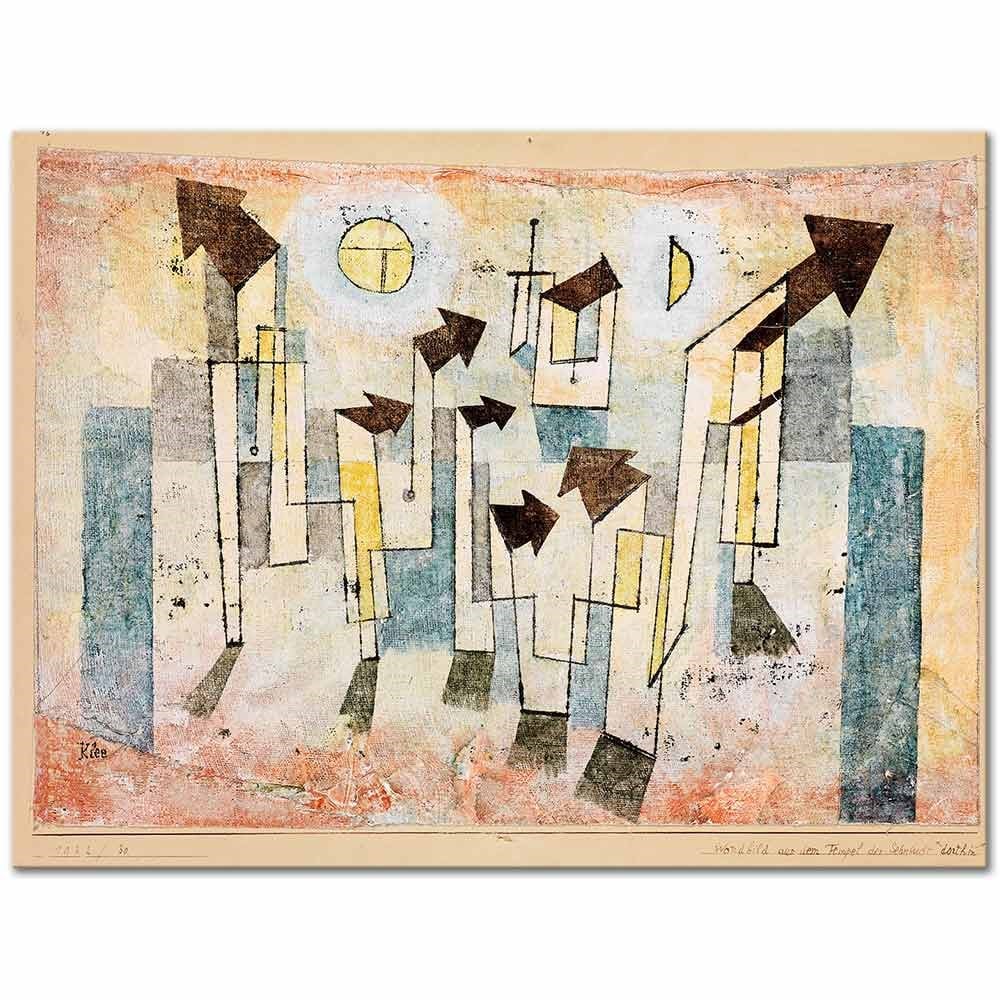 Mural From The Temple Of Longing by Paul Klee as Fine Art Print