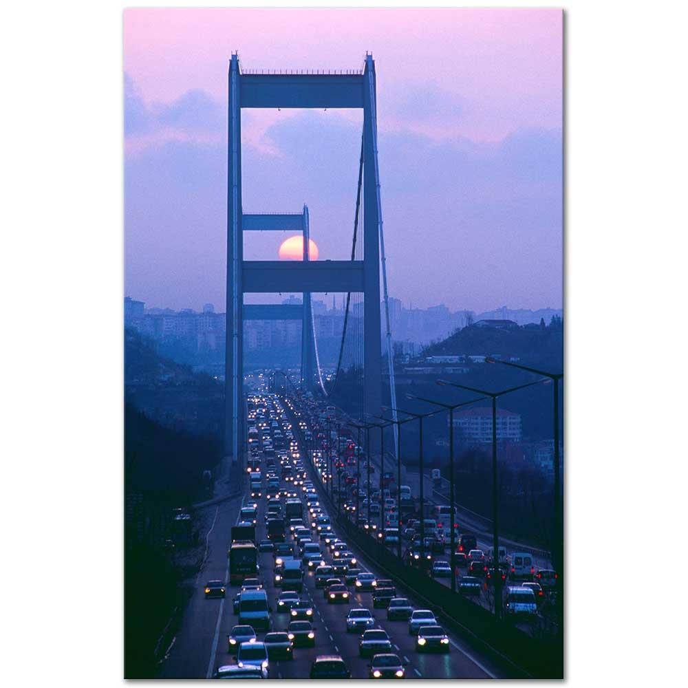 Mustafa Yilmaz Evening at Bosphorus Bridge Art Print