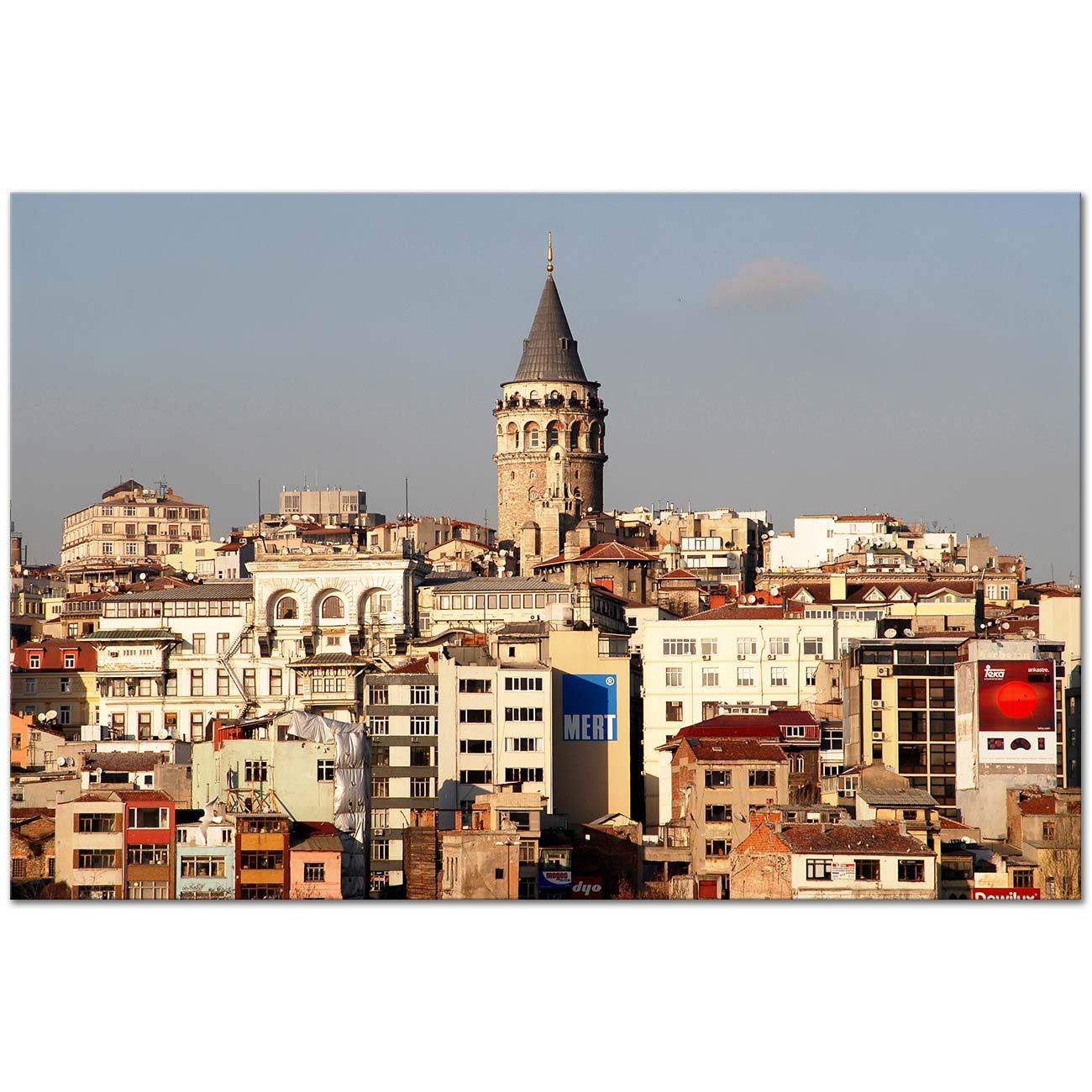 Mustafa Yılmaz Galata Kulesi Kanvas Tablo