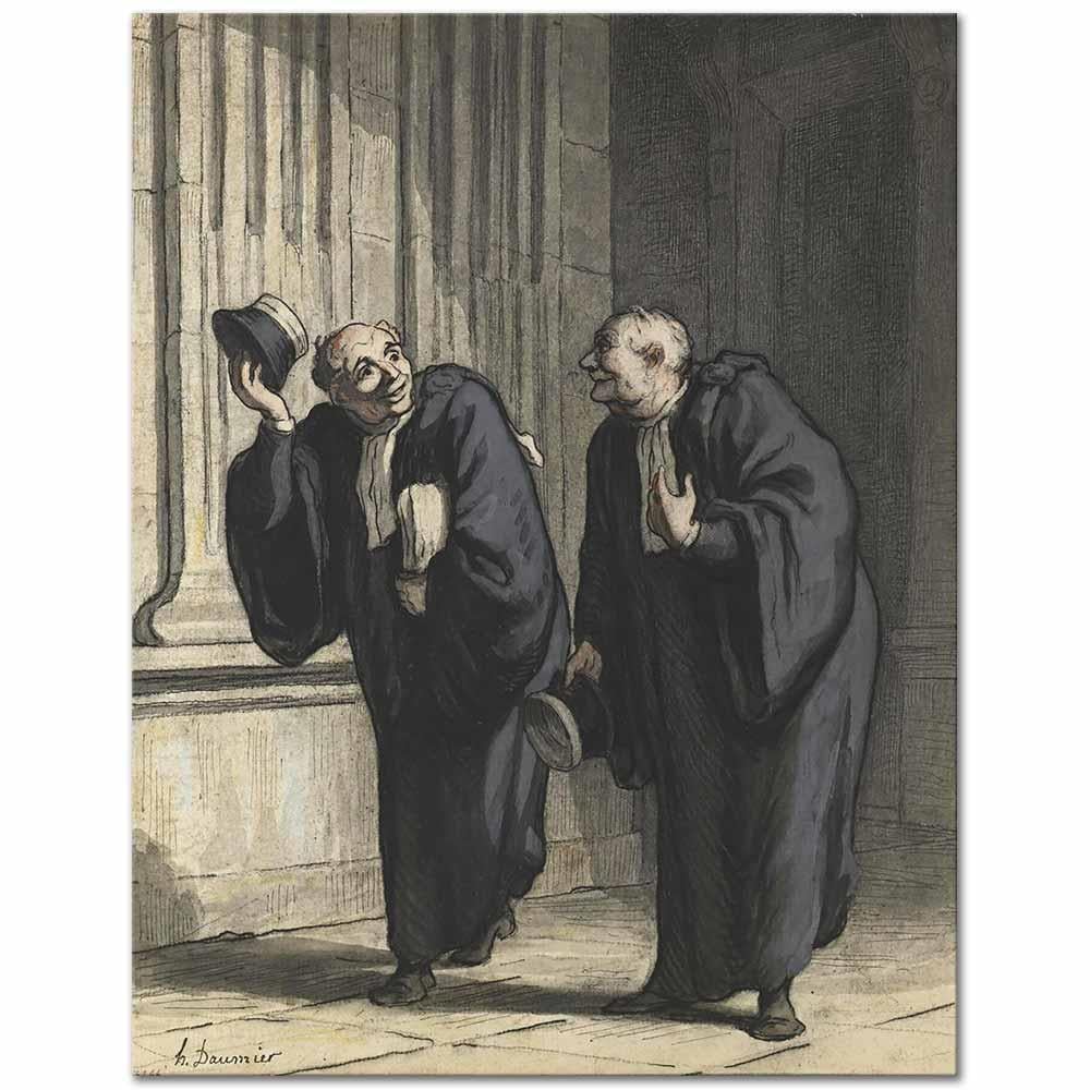 Honore Daumier Sevgili Meslektaşım Kanvas Tablo