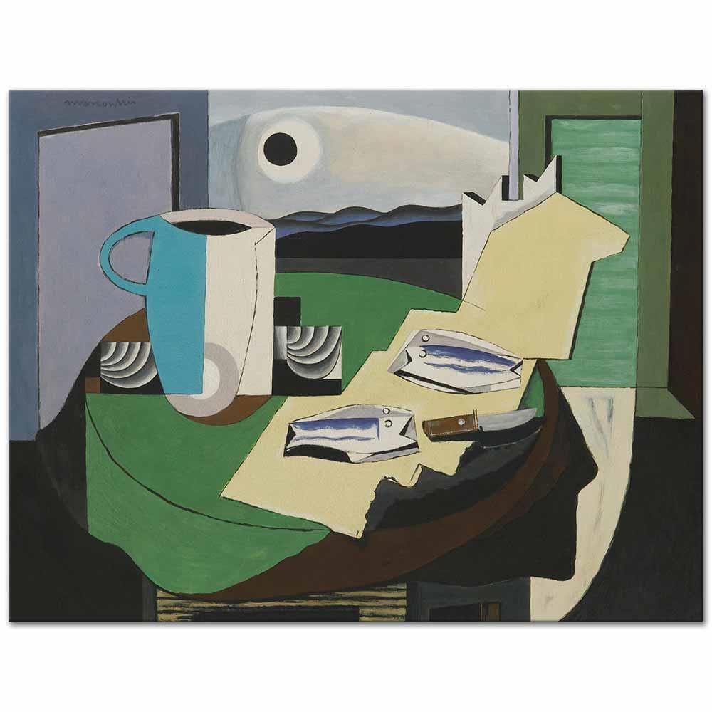 Nature Morte Aux Poissons Or Hyères II by Louis Marcoussis as Art Print