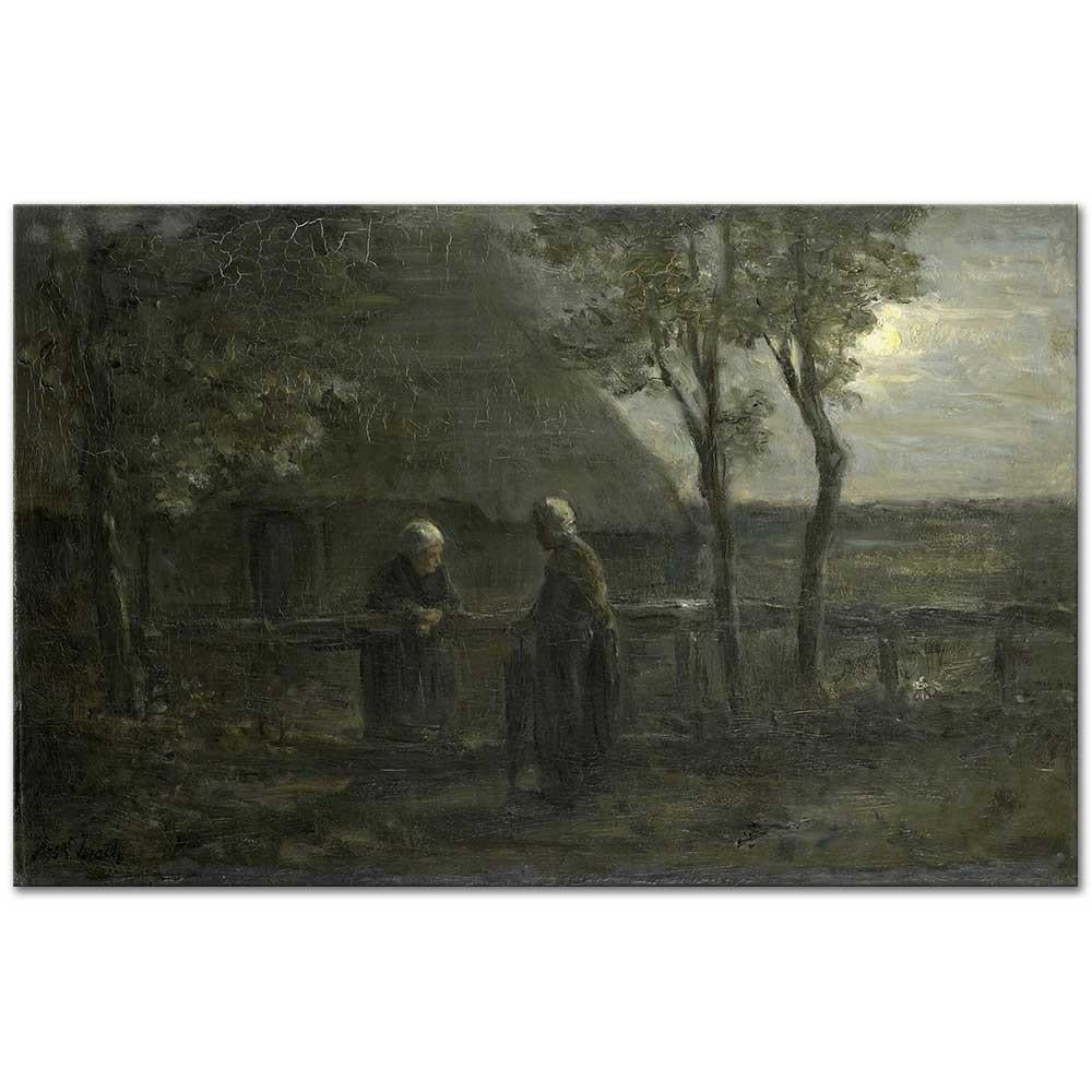Neighborly Gossip by Jozef Israëls as Fine Art Print