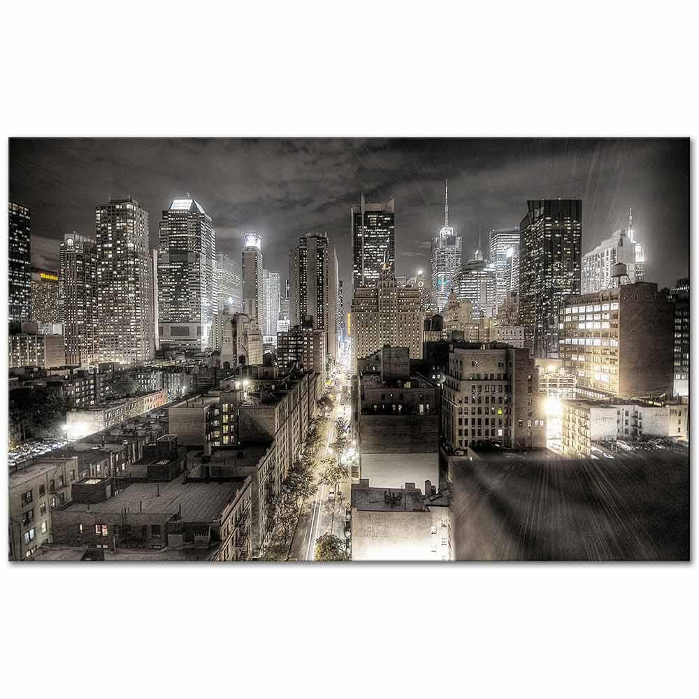 Night Lights New York Art Print