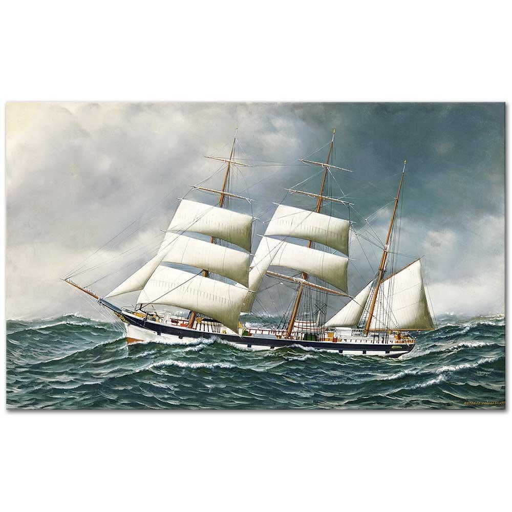Norway Sailing Ship by Antonio Jacobsen as Fine Art Print