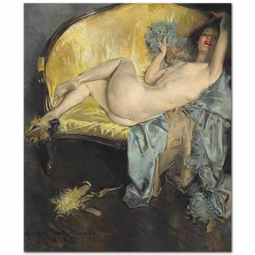 Nude on a Sofa by Howard Chandler Christy