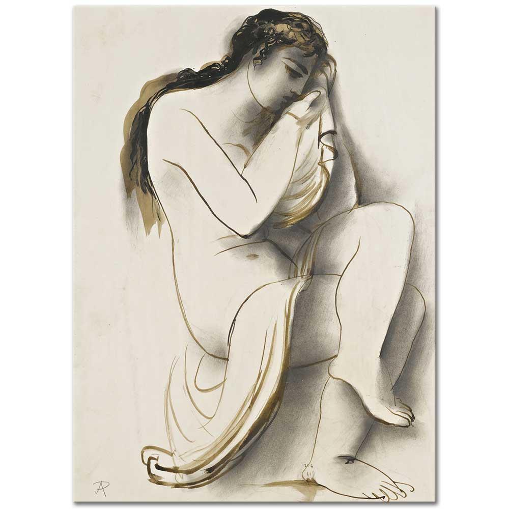 Nude With Drapery by Antonin Prochazka