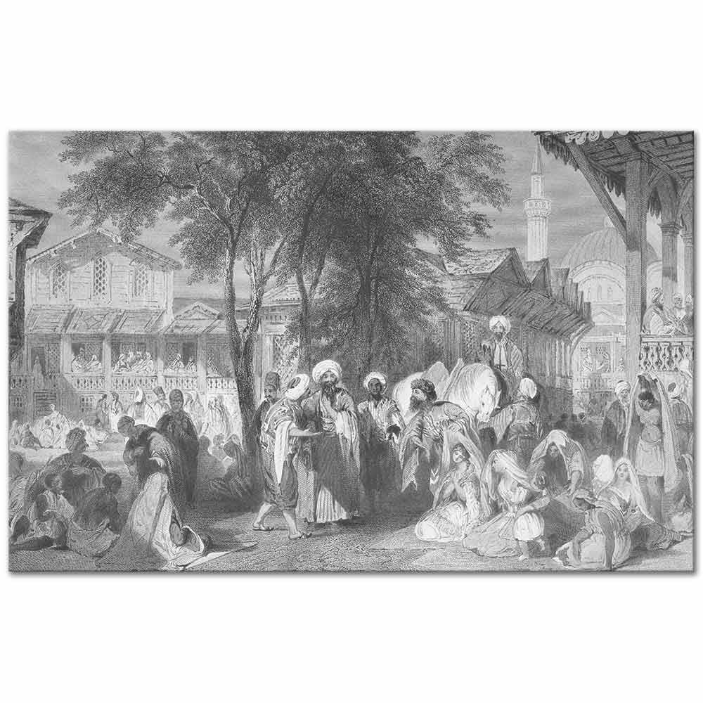 Thomas Allom Nuruosmaniye Kanvas Tablo