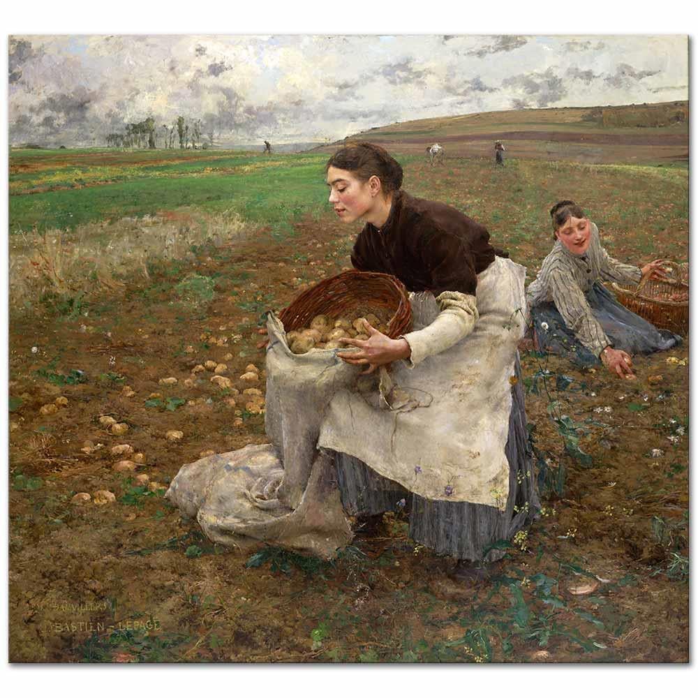 Jules Bastien-Lepage Ekim Hasadı Kanvas Tablo