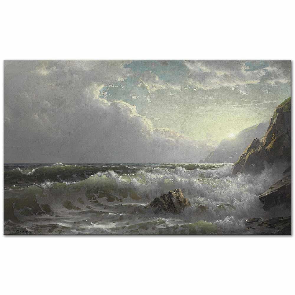 Off the Coast of Cornwall by William Trost Richards as Art Print