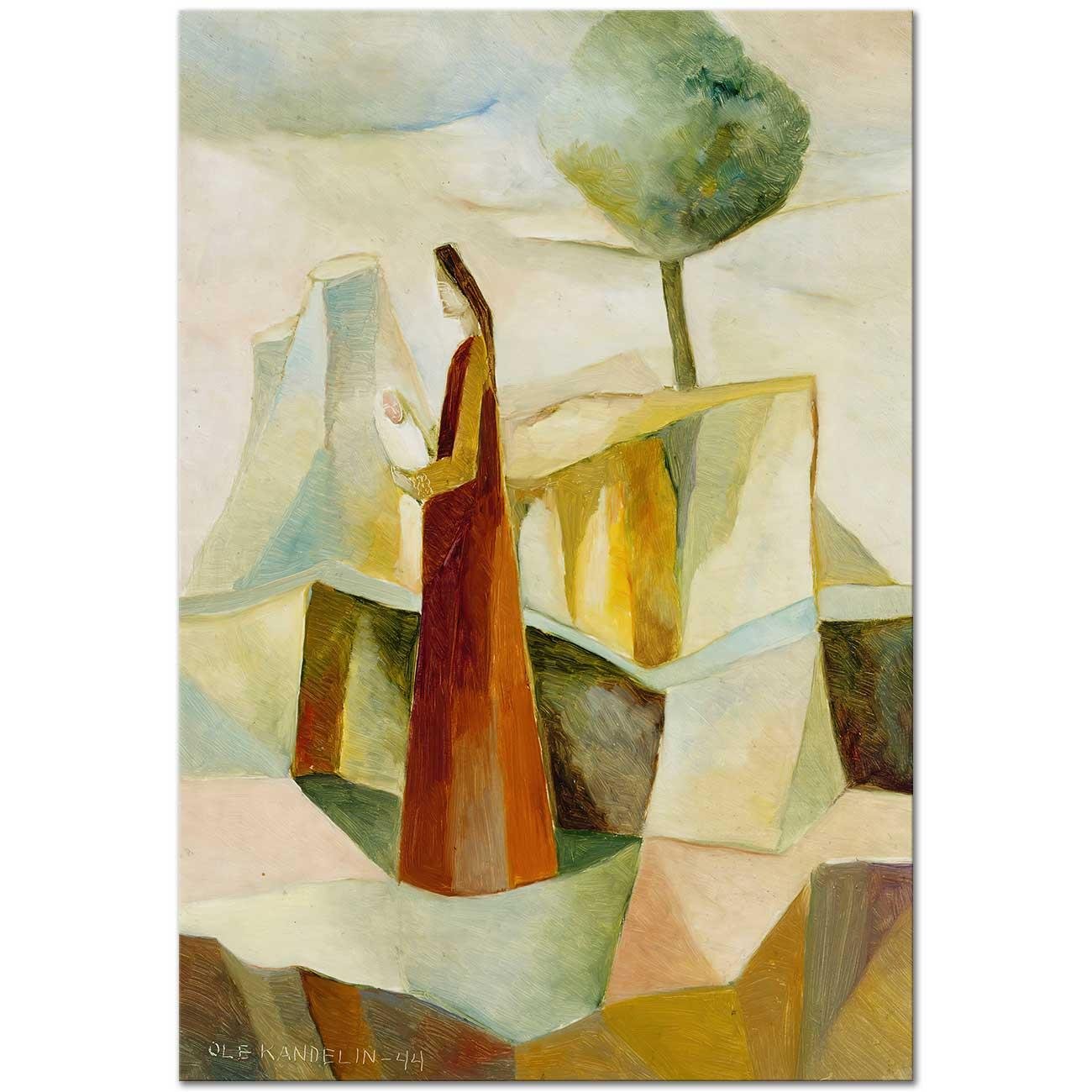 Mary And The Infant Jesus by Ole Kandelin