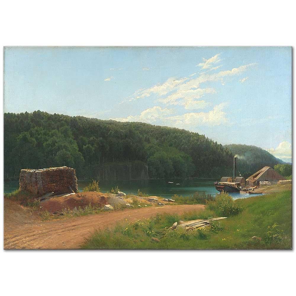 On the Island Valaam by Fyodor Vasilyev as Art Print