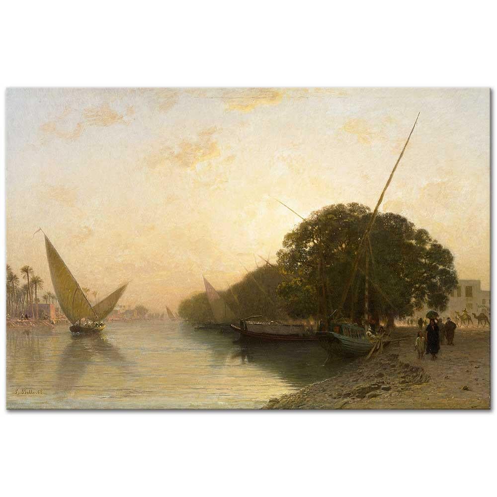 On the Nile by Leon Belly as Art Print