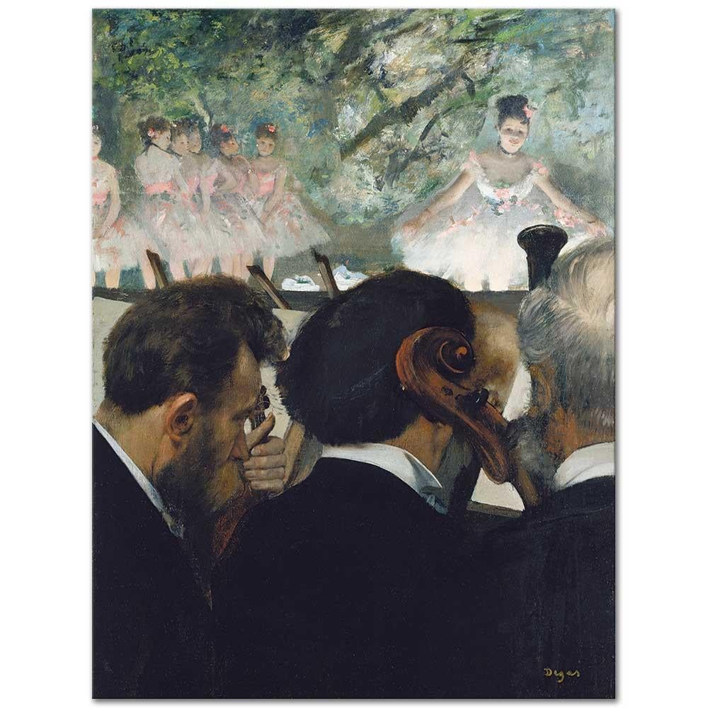 Edgar Degas Orkestra Müzisyenleri Kanvas Tablo