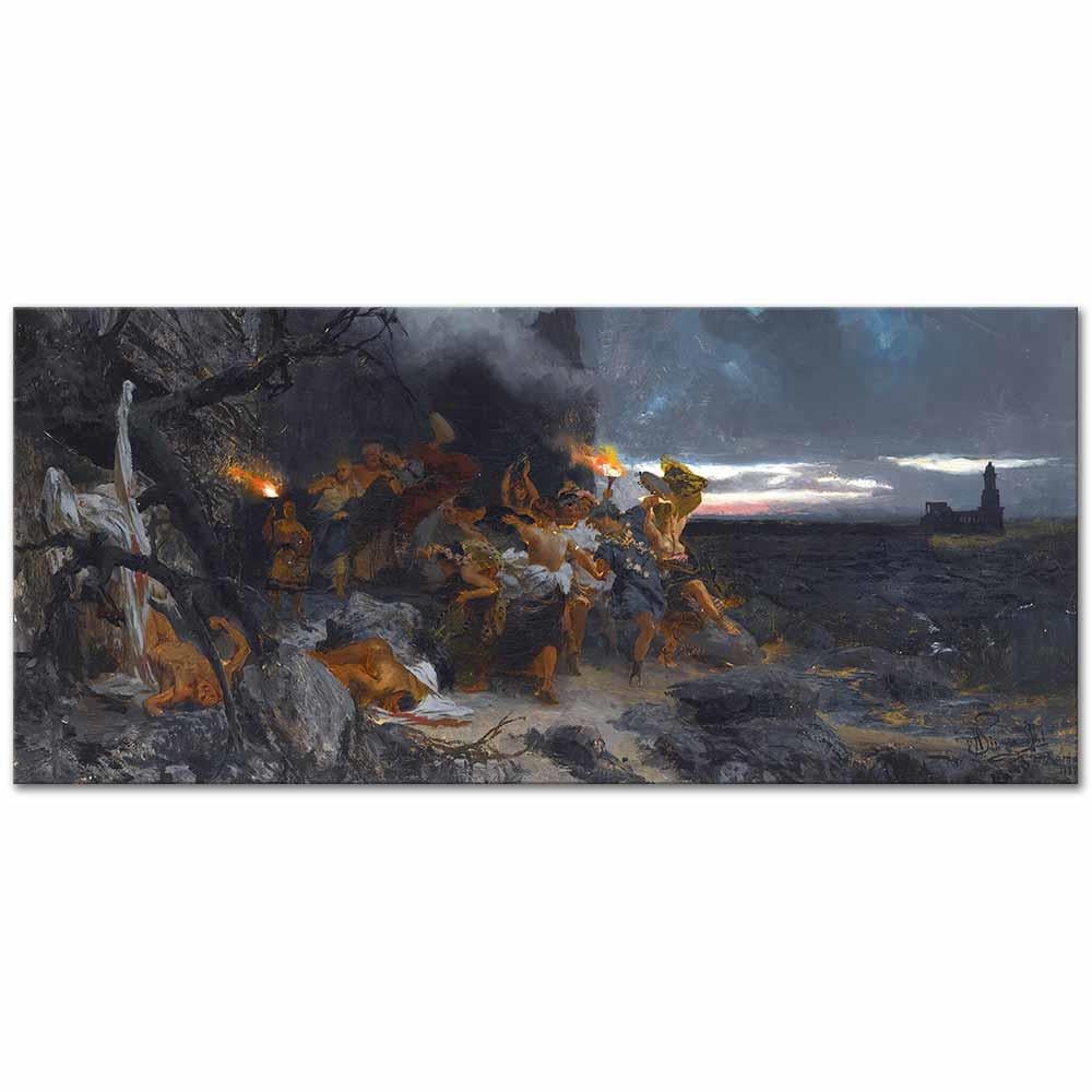 Orgy On Capri In The Time Of Tiberius by Henryk Siemiradzki as Art Print