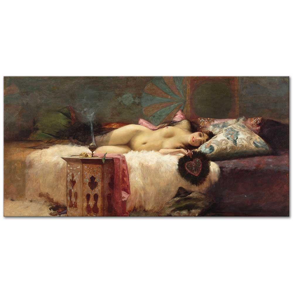 Frederick Arthur Bridgman Doğulu Güzel Kanvas Tablo