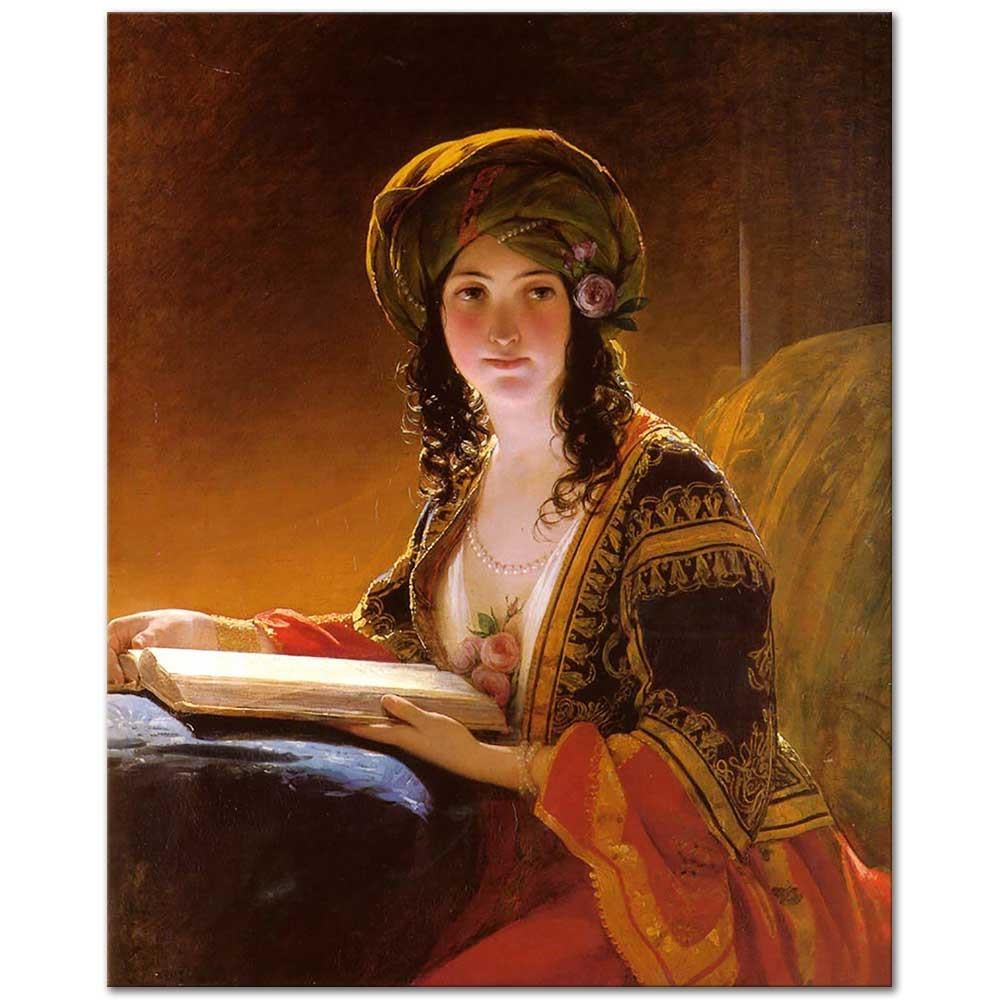 Oriental Woman by Friedrich von Amerling as Art Print