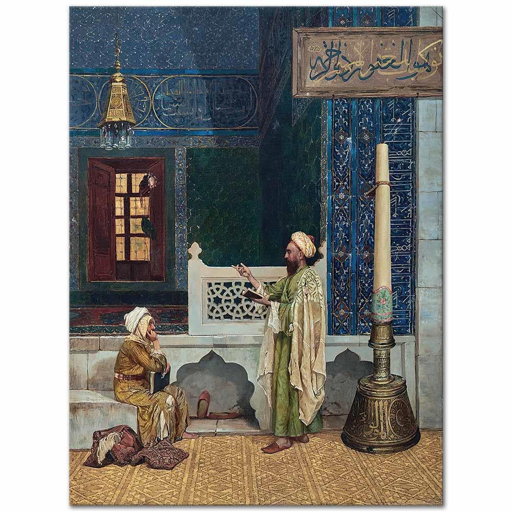 Osman Hamdi Bey Bursada Yeşil Camide Kuran Dersi