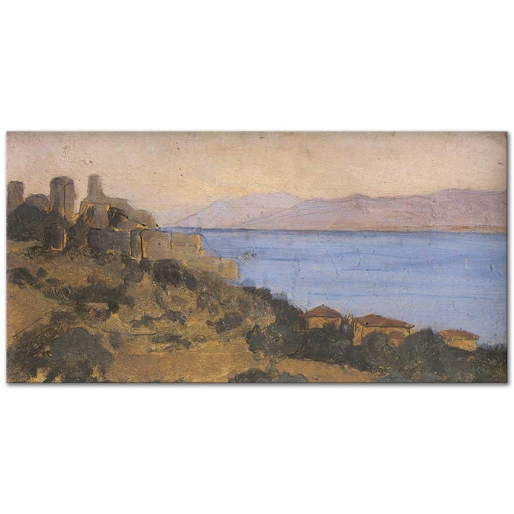 Osman Hamdi Bey Eskihisardan Bir Görünüm Kanvas Tablo