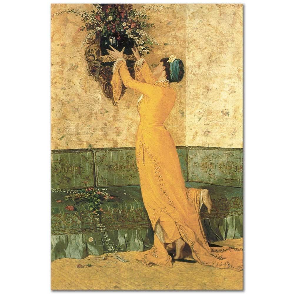 Osman Hamdi Bey Vazo Yerleştiren Kız 02