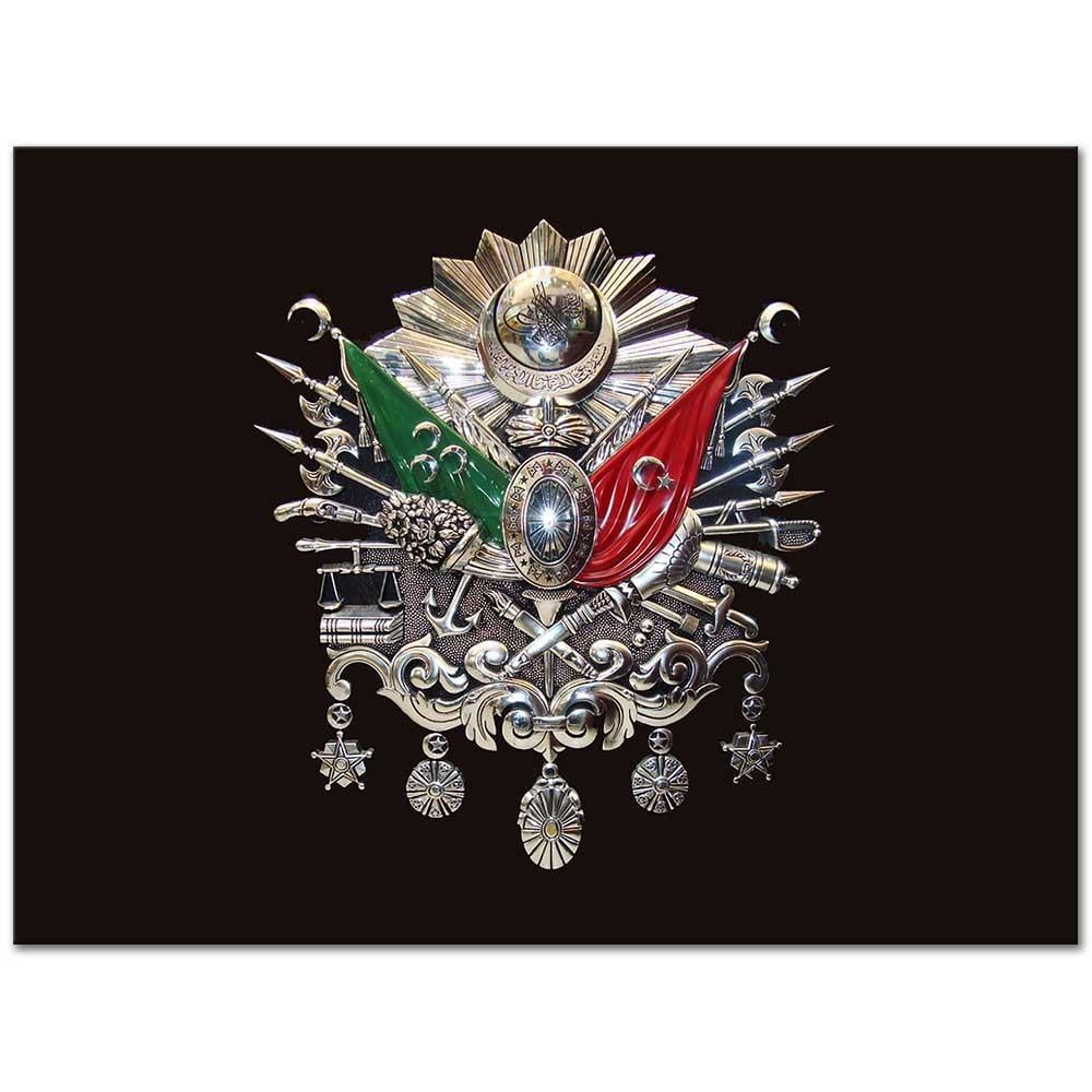 Osmanlı Tuğrası Kompozisyon Kanvas Tablo
