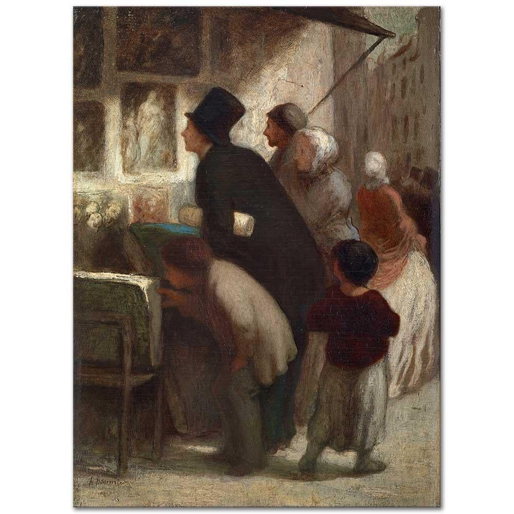 Outside The Print-Seller's Shop by Honore Daumier