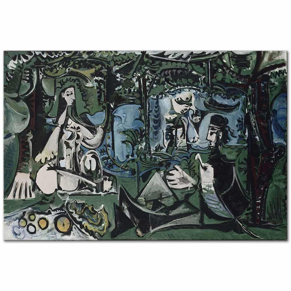 Pablo Picasso Çimlerde Öğle Yemeği Kanvas Tablo