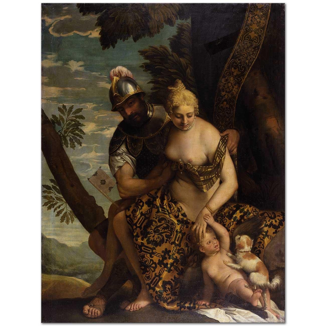 Mars and Venus by Paolo Veronese