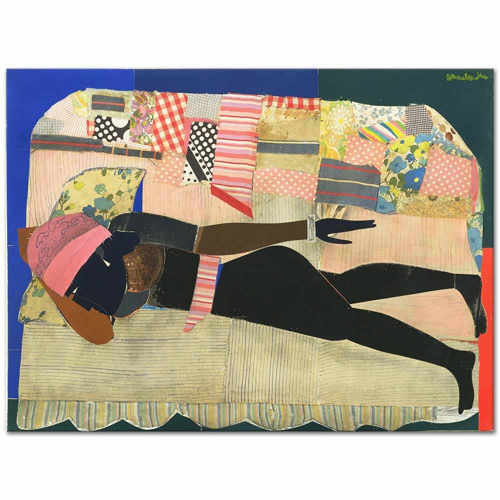 Romare Bearden Yama Kanvas Tablo