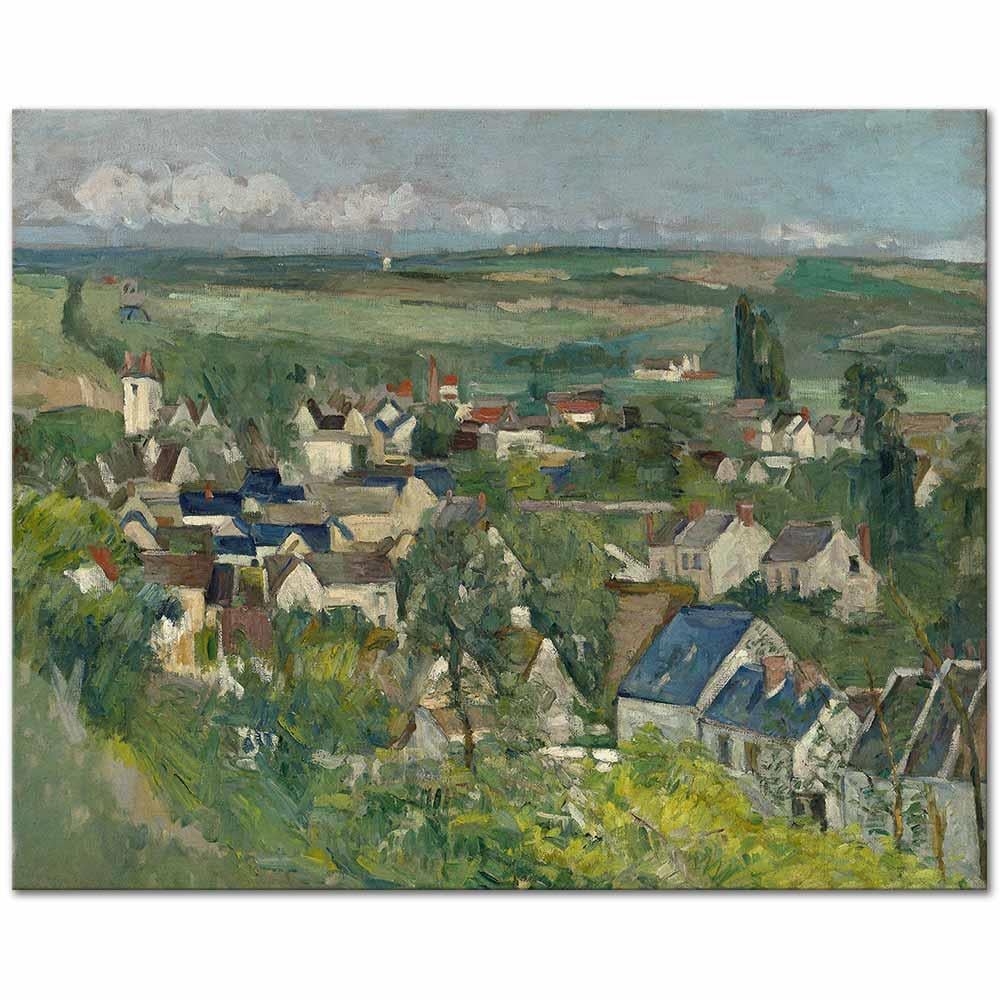 Auvers Panoramic View by Paul Cezanne