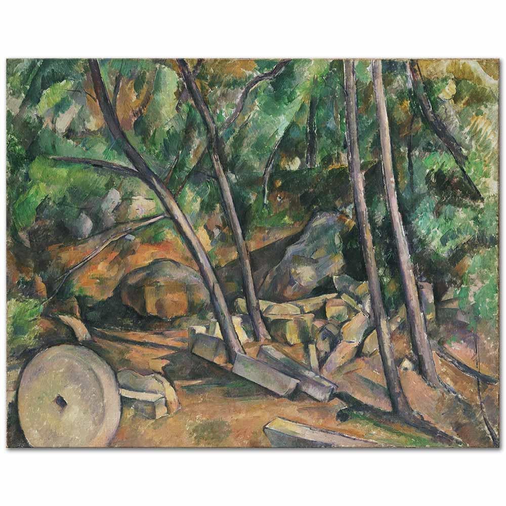 Millstone in the Park of the Chateau Noir by Paul Cezanne