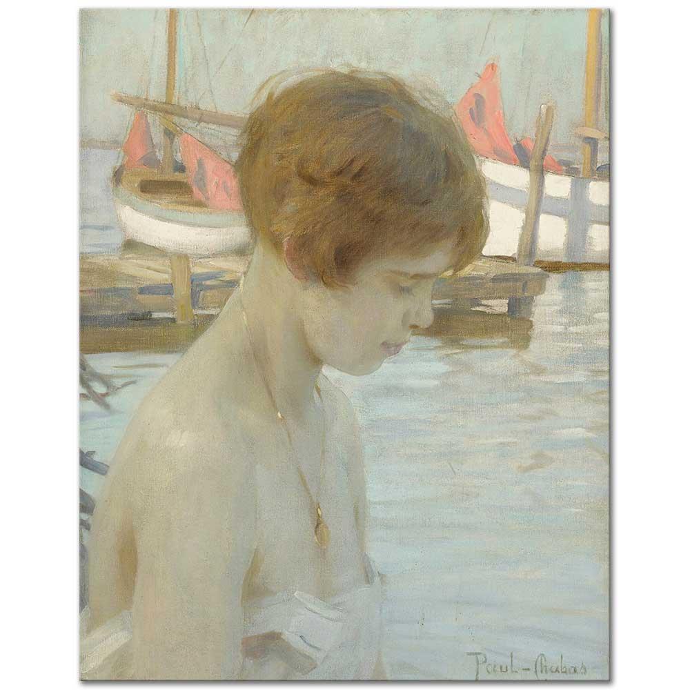 Paul Emile Chabas Limandaki Genç Kız Kanvas Tablo