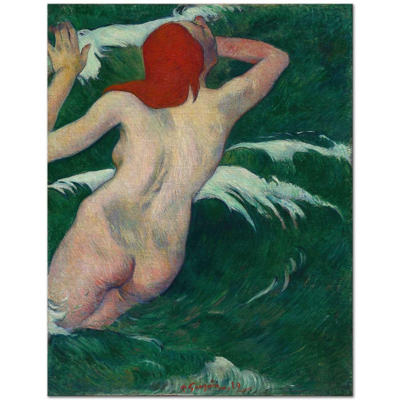 Paul Gauguin Dalgalar Arasında Kanvas Tablo
