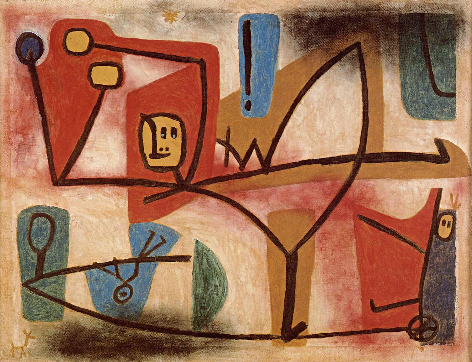 Paul Klee Cesaret Kanvas Tablo