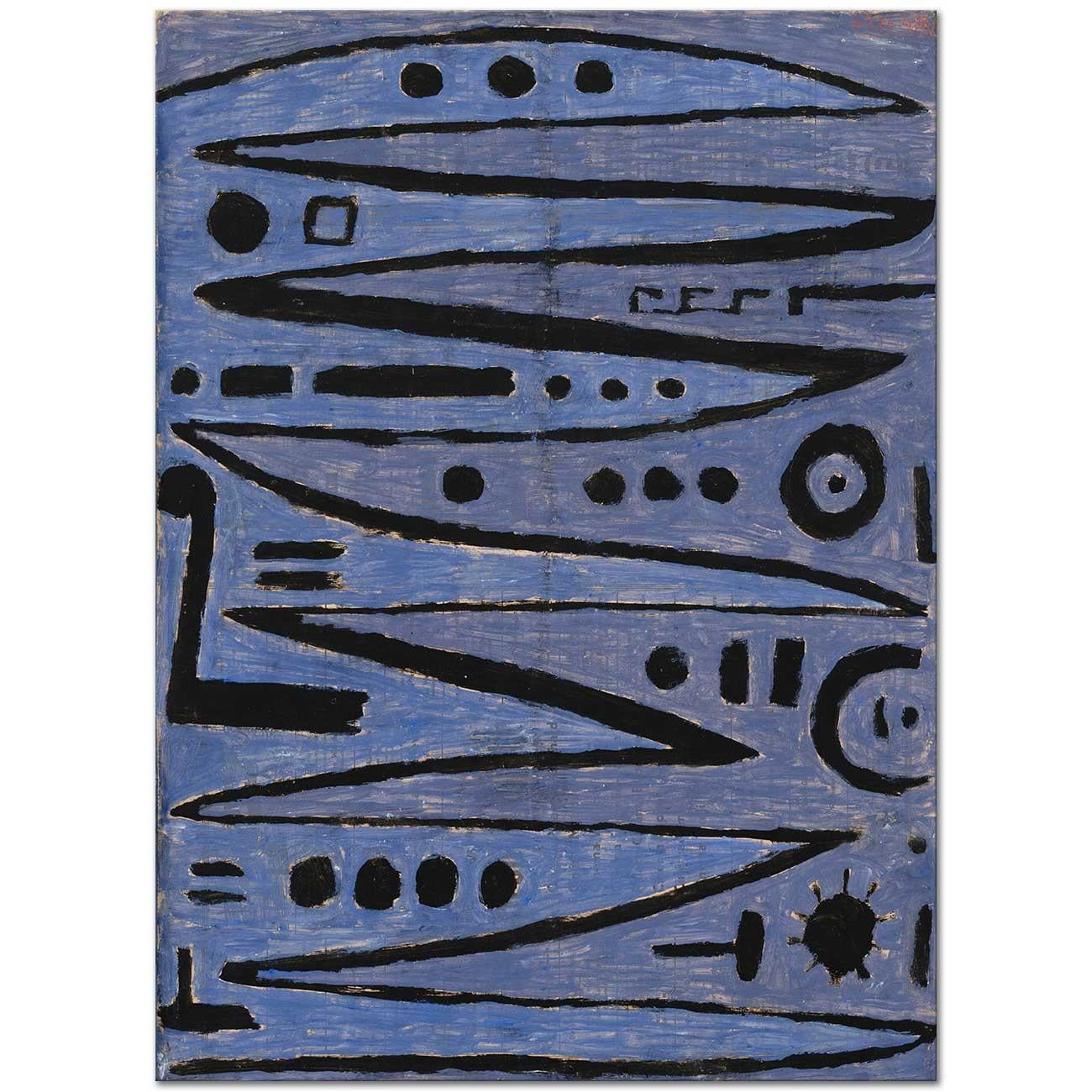 Paul Klee Yayın Kahramanca Dokunuşları Kanvas Tablo