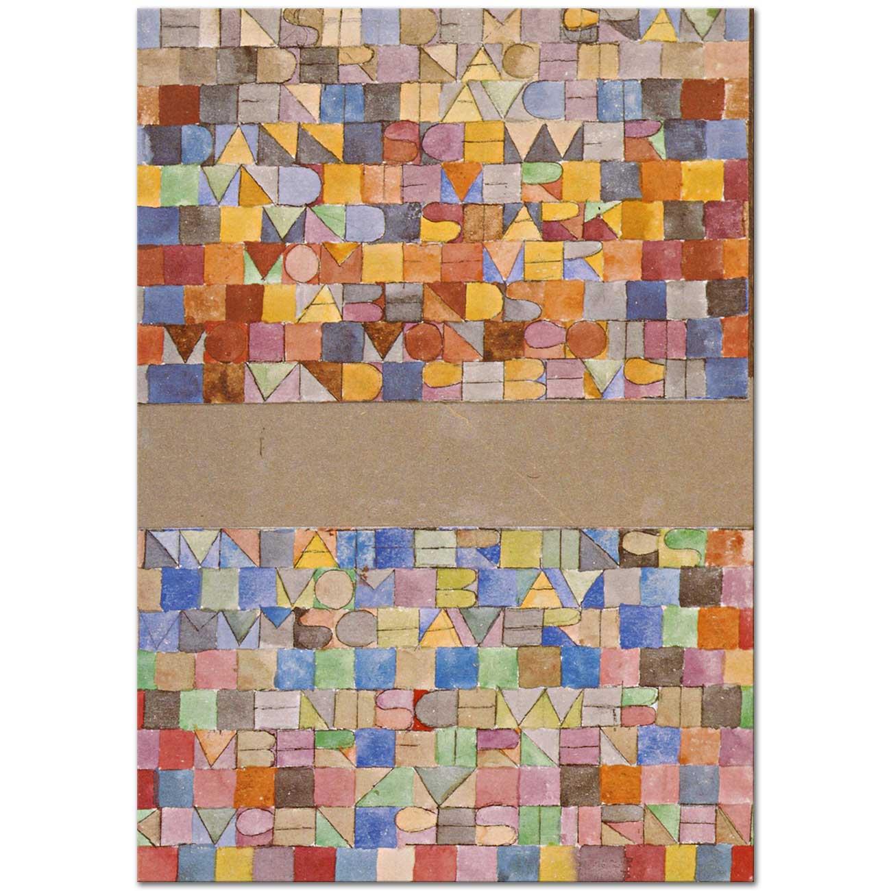 Paul Klee Gece Griliğinden Çıkanlar Kanvas Tablo