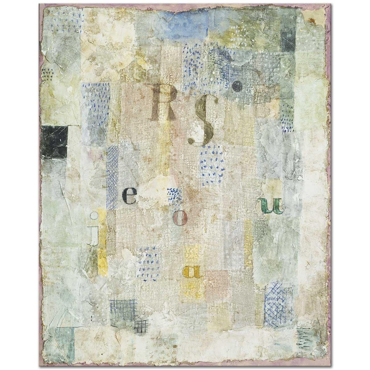 Paul Klee Şarkıcı Rosa Silber'in Ses Rengi Kanvas Tablo