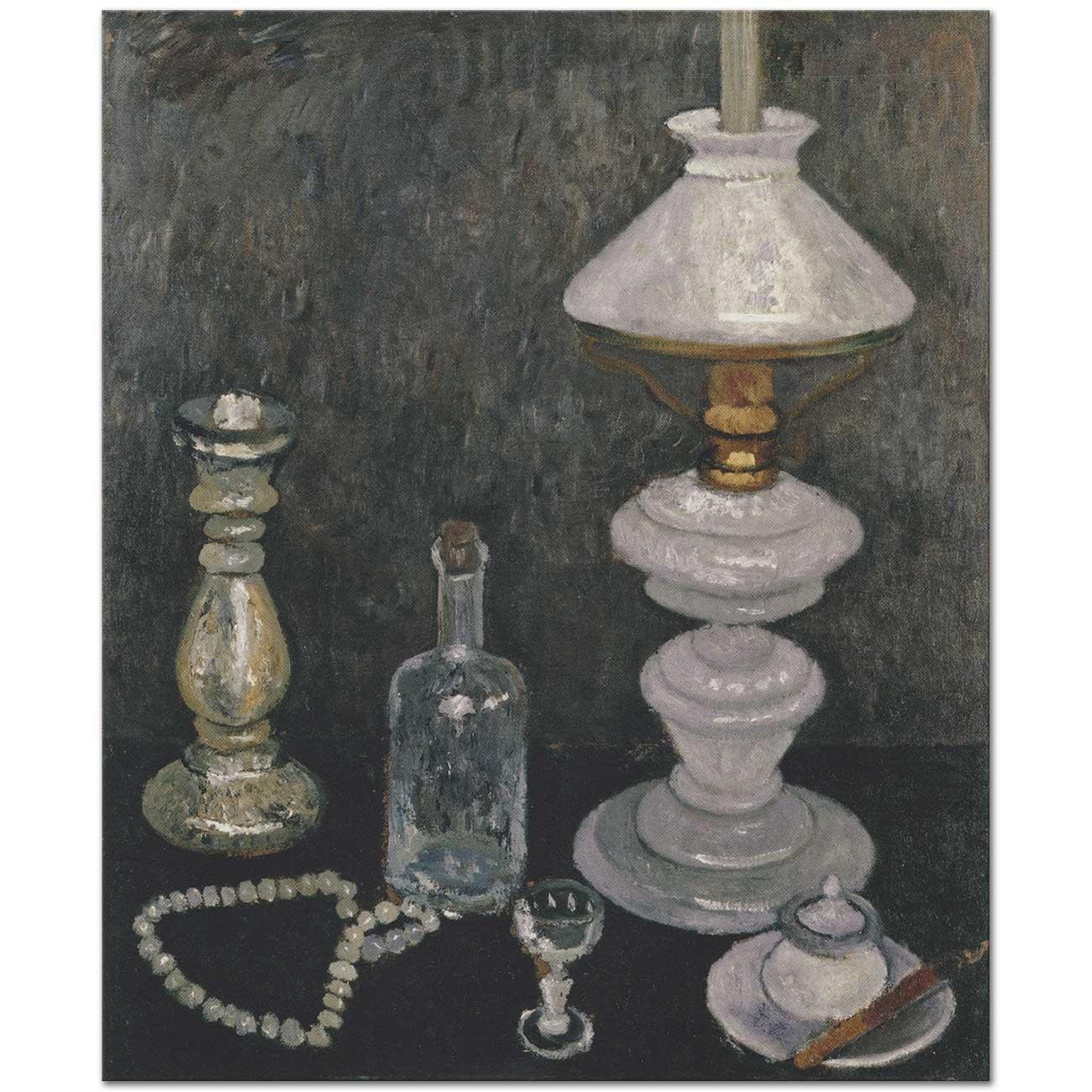 Paula Modersohn Becker Stillleben mit Gaslampe Art Print
