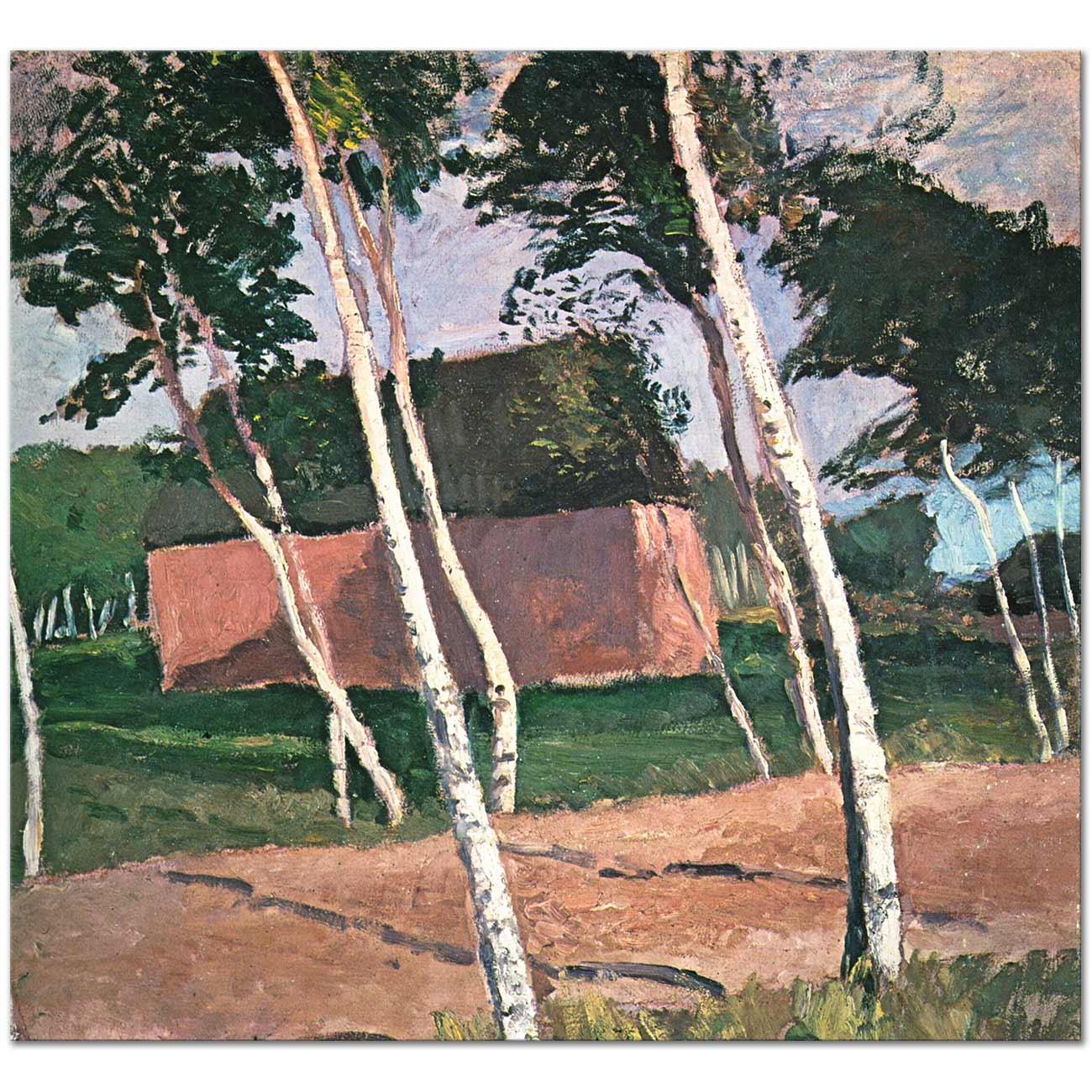 Paula Modersohn Becker Worpsweder Manzarası Kanvas Tablo