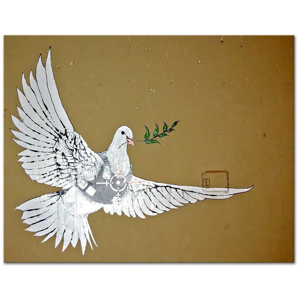 Banksy Barış Özlemi Kanvas Tablo