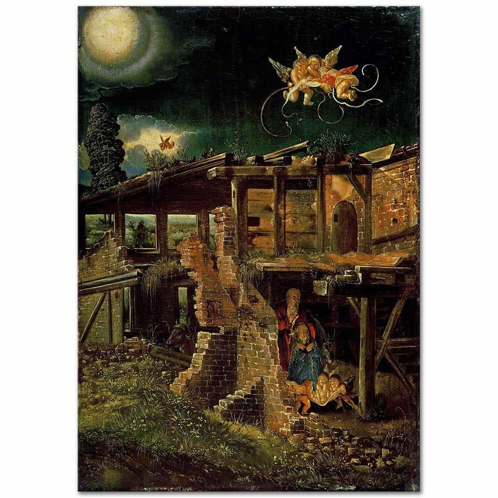 Albrecht Altdorfer Kutsal Gece Kanvas Tablo
