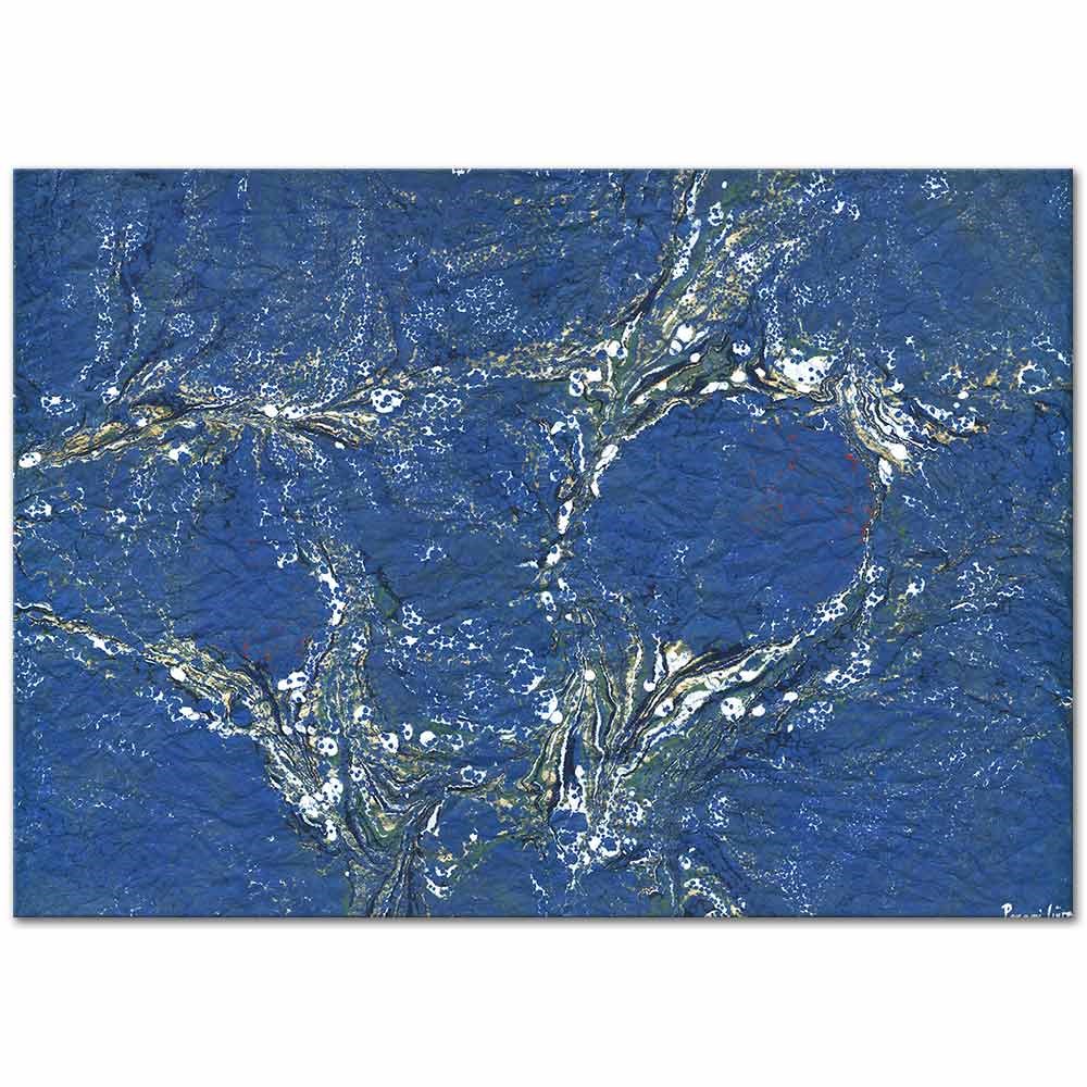 Peyami Gürel Abstract Composition With Ebru 03 Art Print