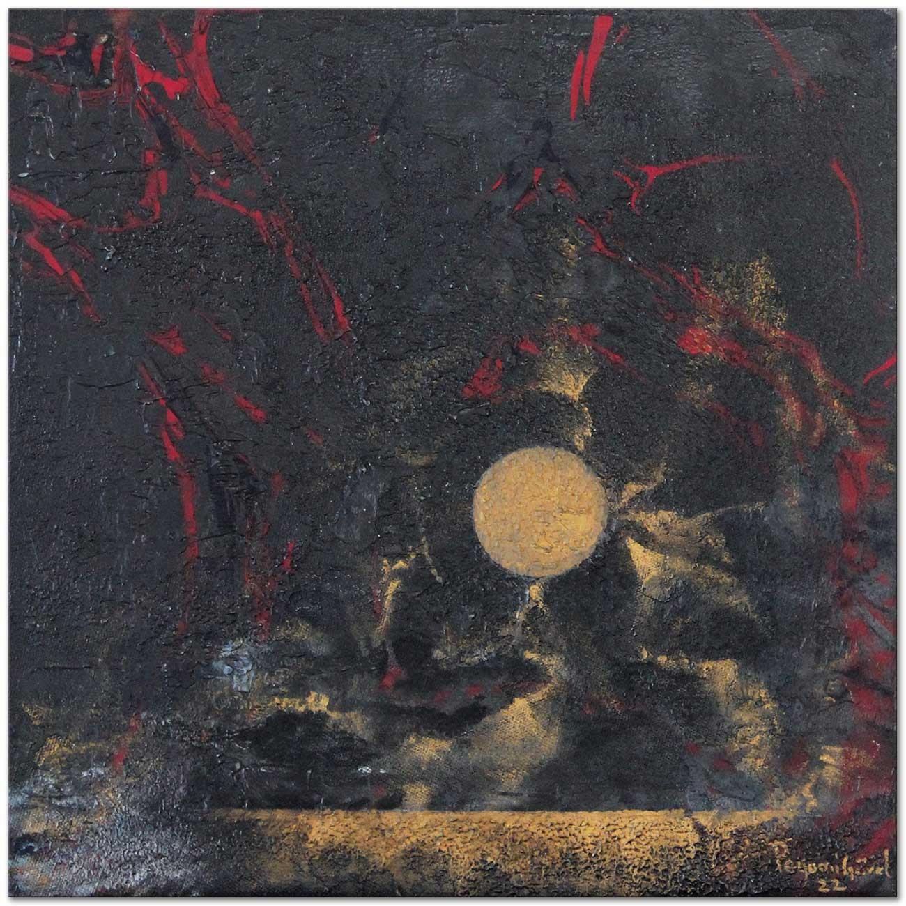 Peyami Gürel Soyut Kompozisyon 19 Yağlı Boya Tablo