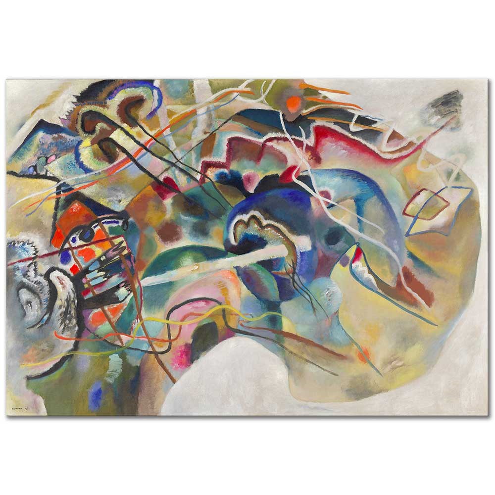 Picture with White Border by Wassily Kandinsky as Fine Art Print