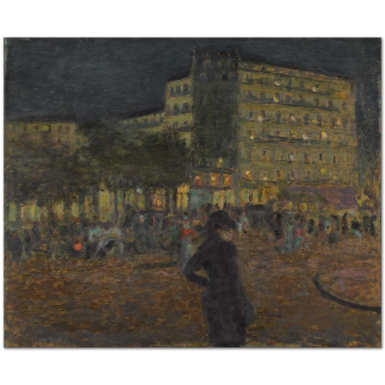 Place Pigalle at Night by Pierre Bonnard