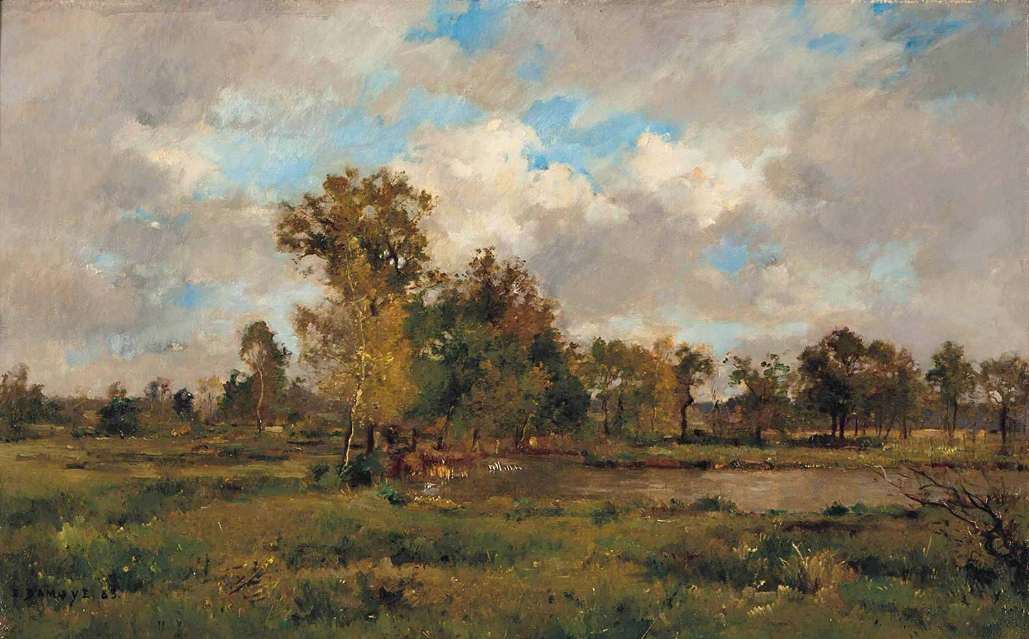A Lake in a Clearing by Pierre Emmanuel Damoye