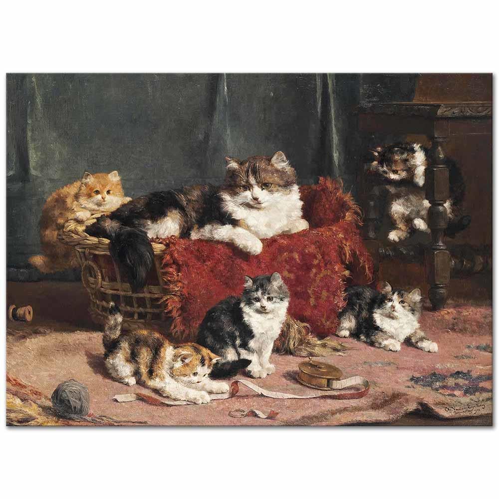 Playtime by Charles van den Eycken as Fine Art Print