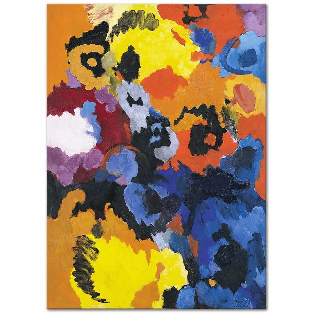Ernst Wilhelm Nay Polychrome Kanvas Tablo