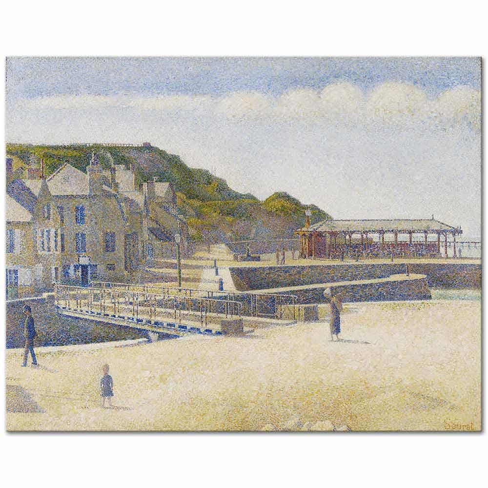 Georges Seurat Port-en-Bessin Kanvas Tablo