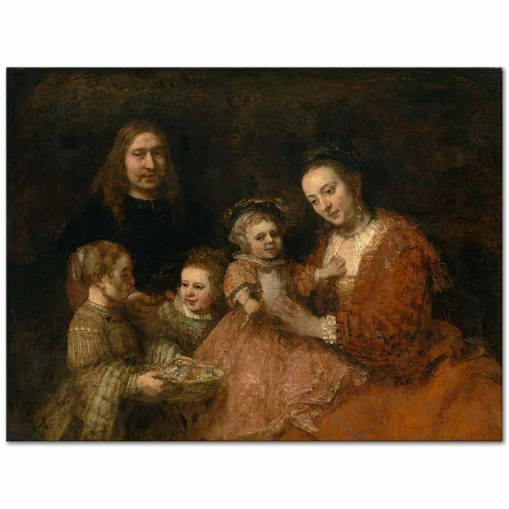 Portrait of a Family by Rembrandt van Rijn as Art Print